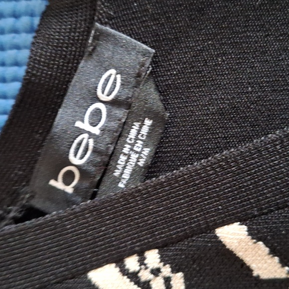 Bebe Black Label Bodycon 3/4 length Sleeve Dress Size Small - Picture 6 of 9